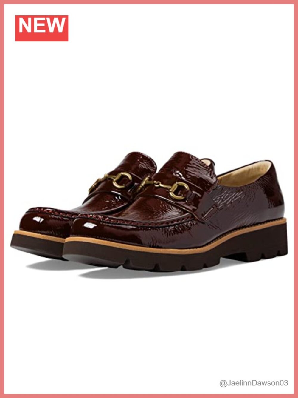 Women's Leather Bit Loafers Slip-On Round Toe Cushioned Flats